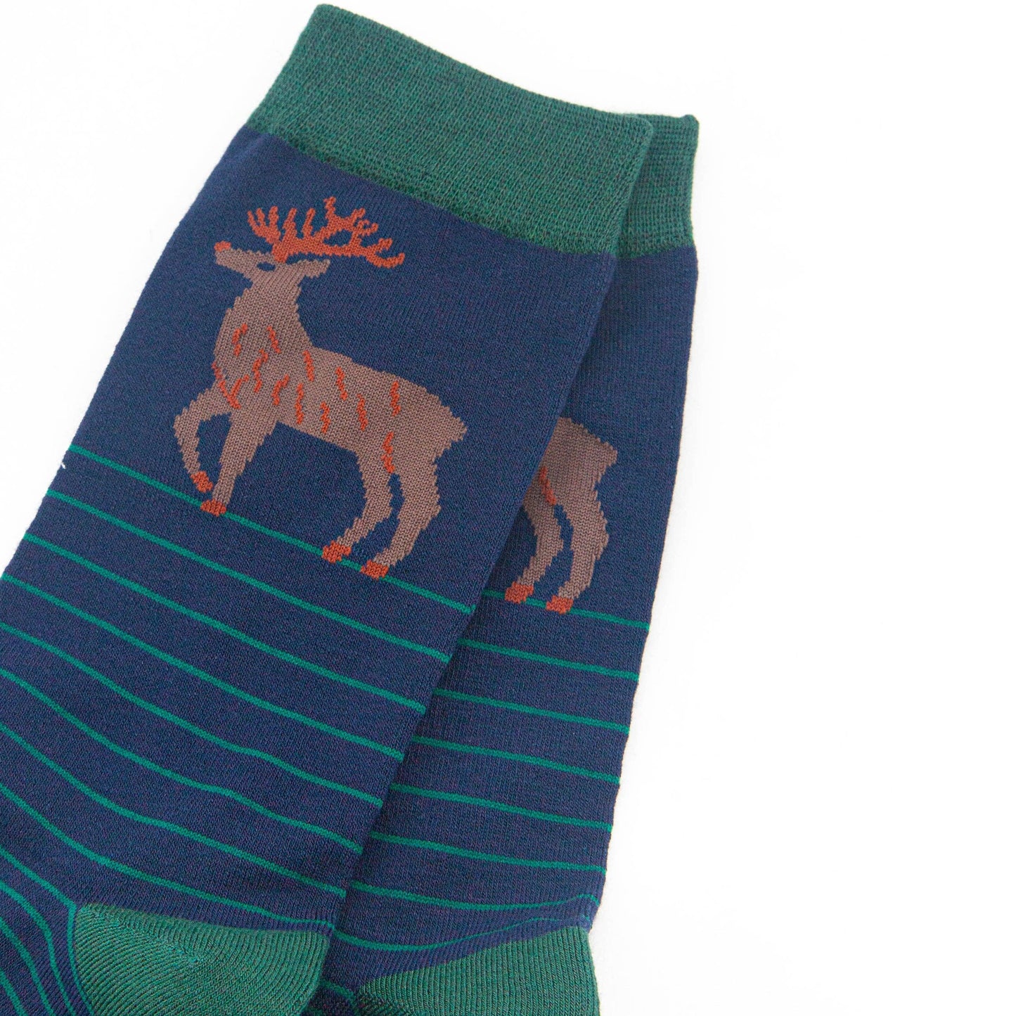 Men's Bamboo Socks Stag Stripes