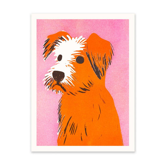 Mid Century Dog 2 Riso Print