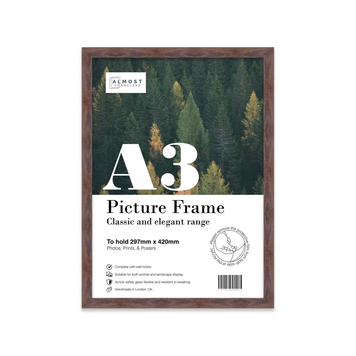 Walnut A3 Picture Frame