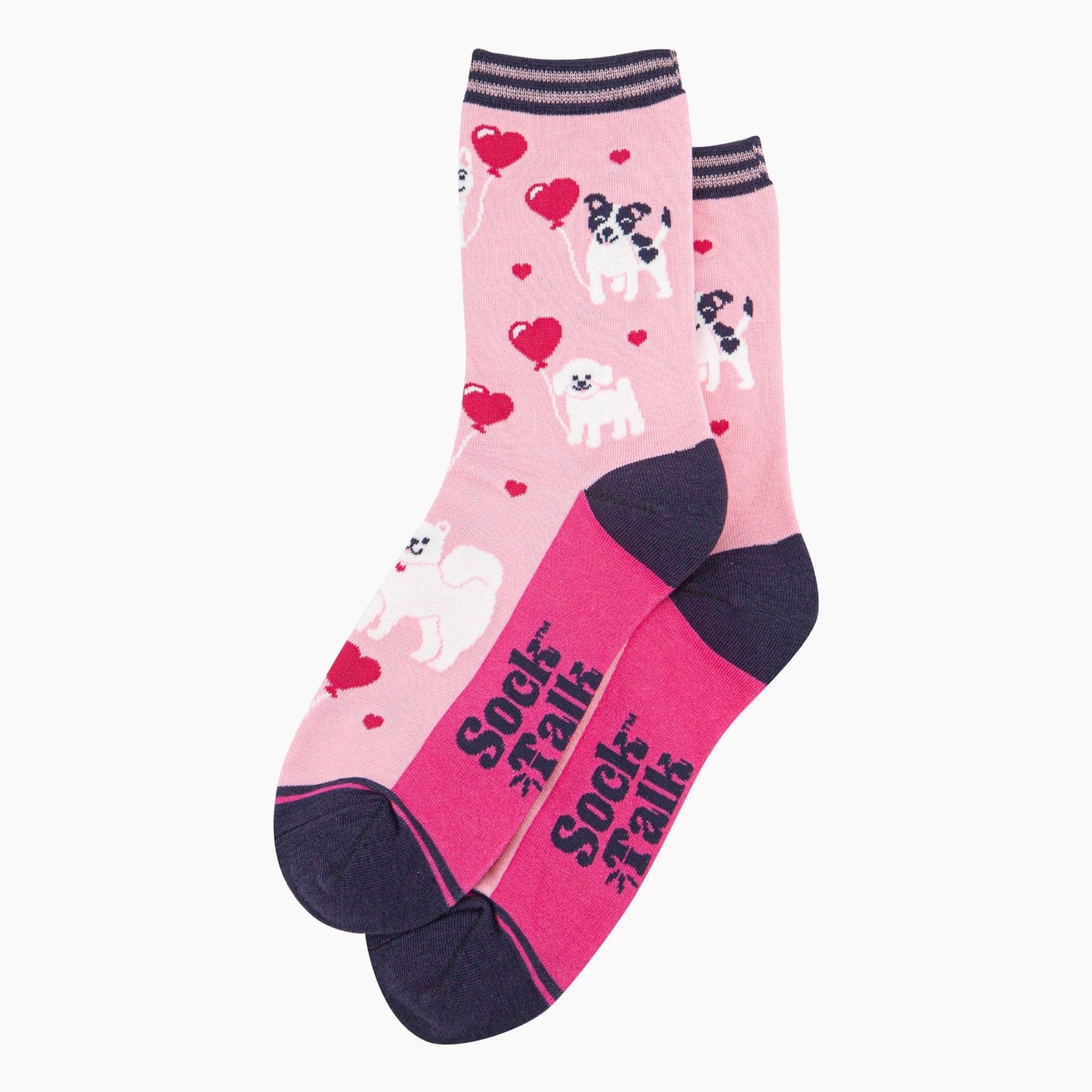 Dogs Love Heart Balloons Socks
