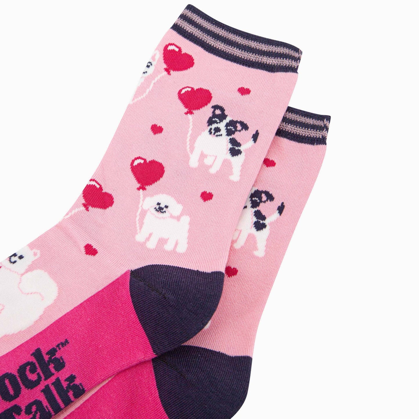 Dogs Love Heart Balloons Socks