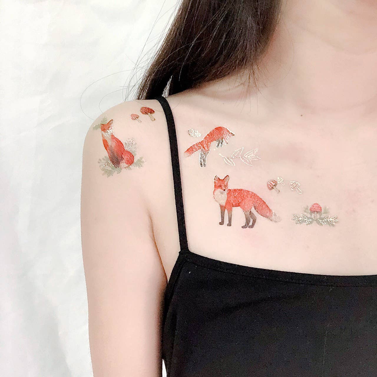 Mr Fox Temporary Tattoos Stickers