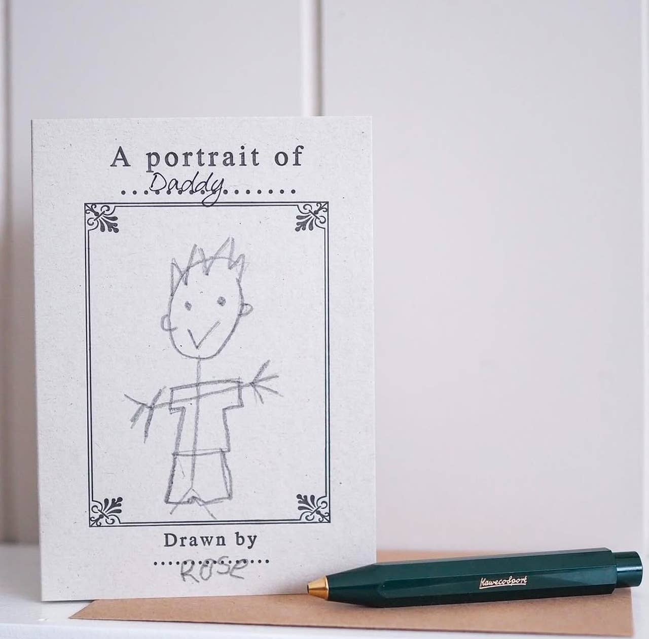 Portrait of fill in the blank letter press cards