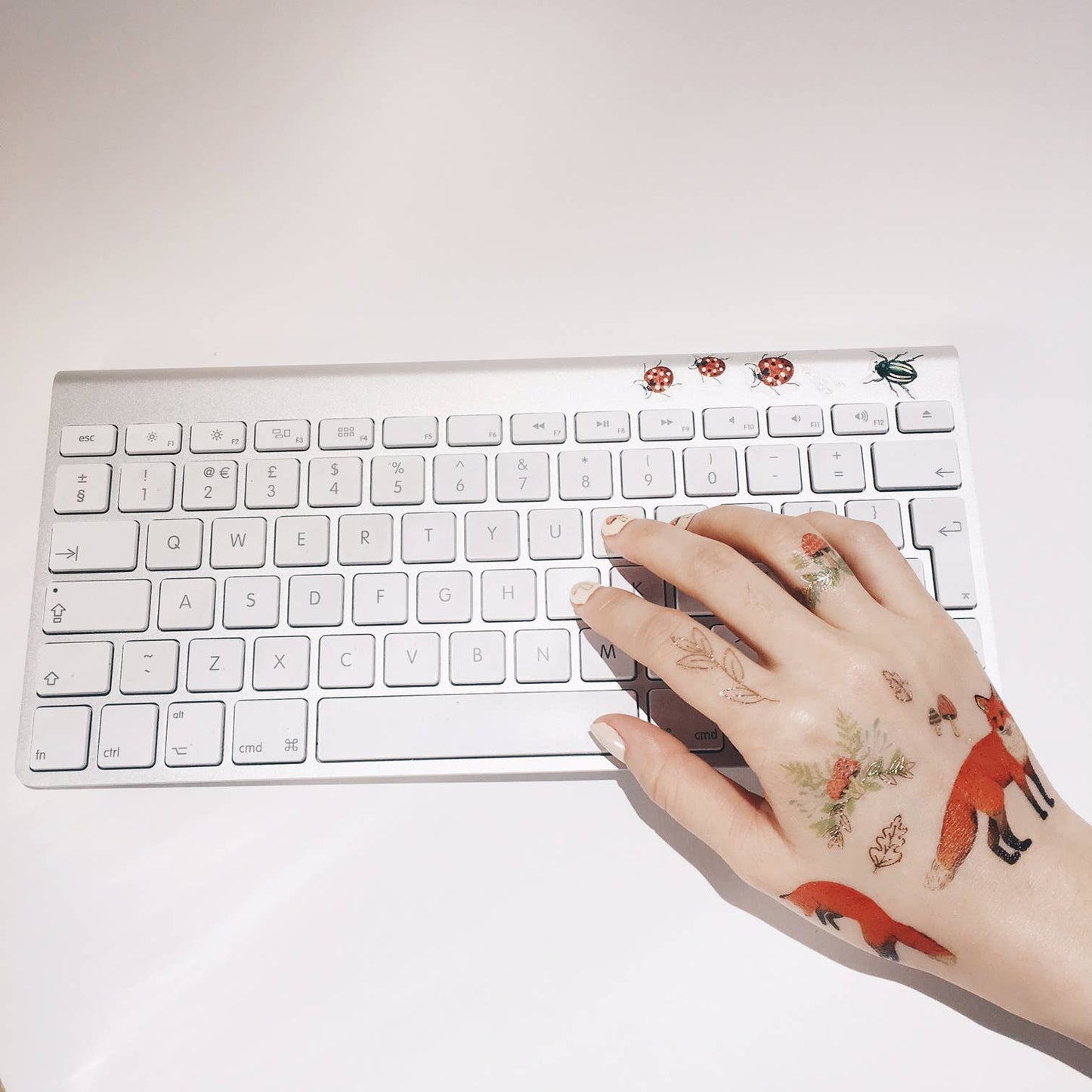 Mr Fox Temporary Tattoos Stickers