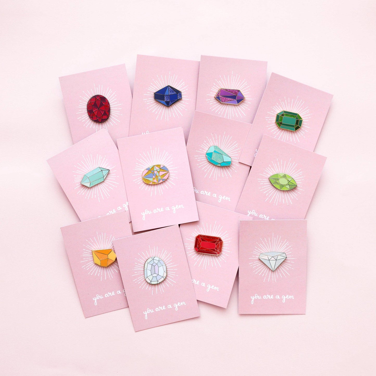 Gemstone Enamel Pin