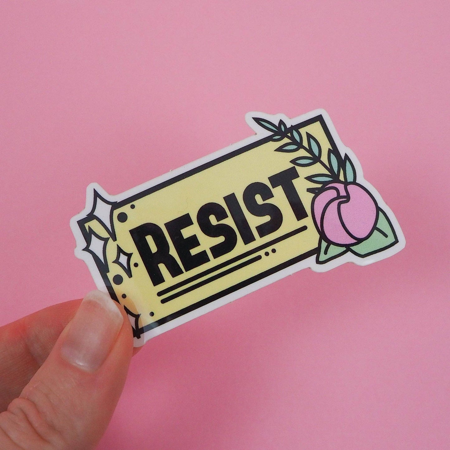 Resist Vinyl Sticker