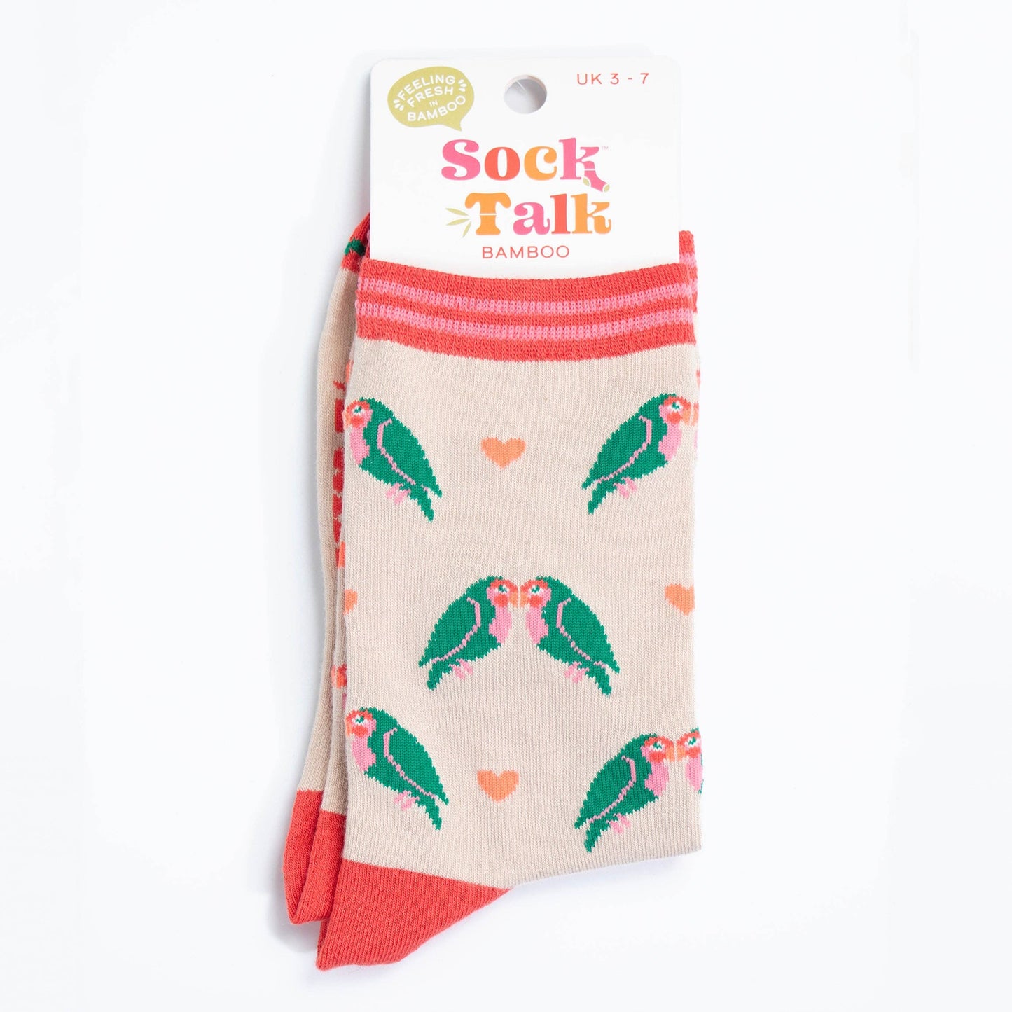 Lovebirds and Hearts Women's Bamboo Socks