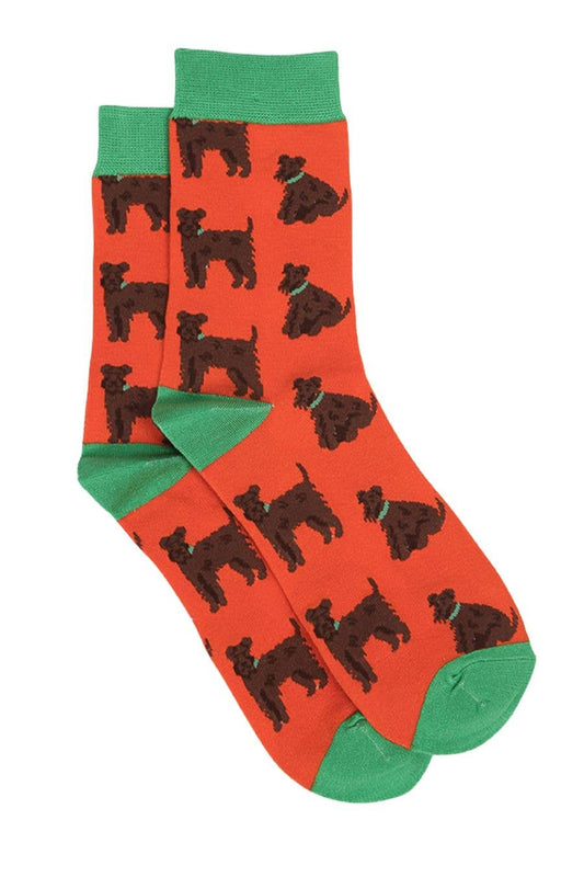 Mens Bamboo Dog Socks