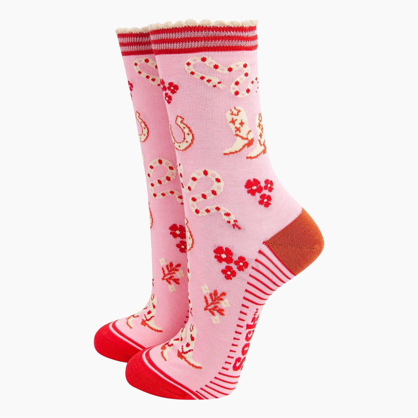 Western Cowgirl Snakes Socks