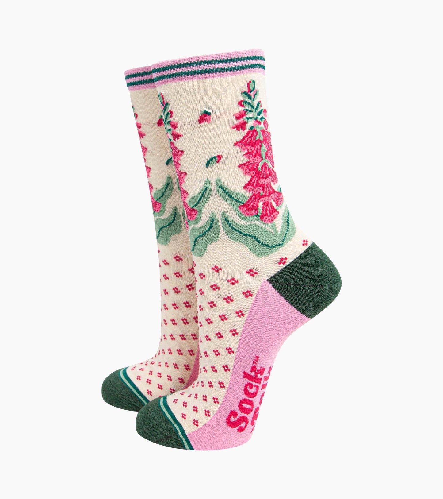 Floral Women's Bamboo Socks Gift Box