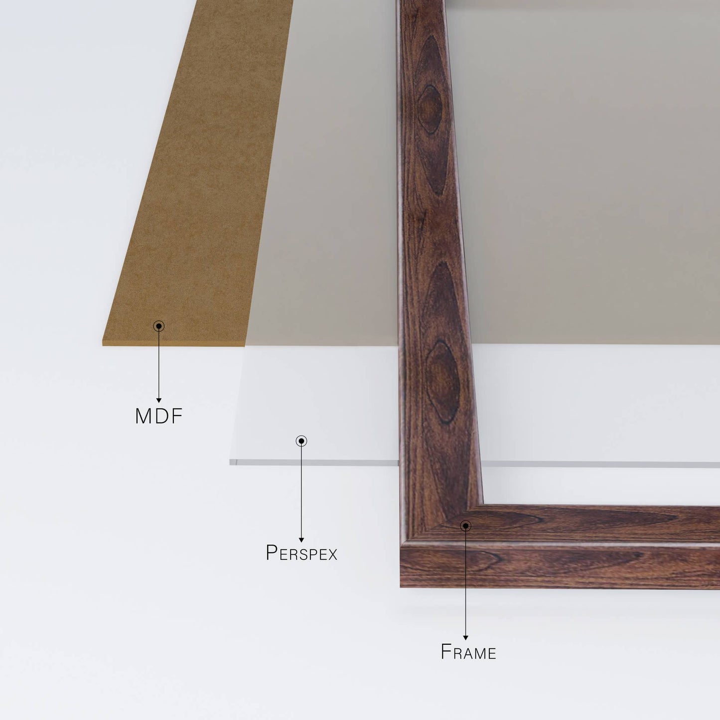 Walnut A3 Picture Frame