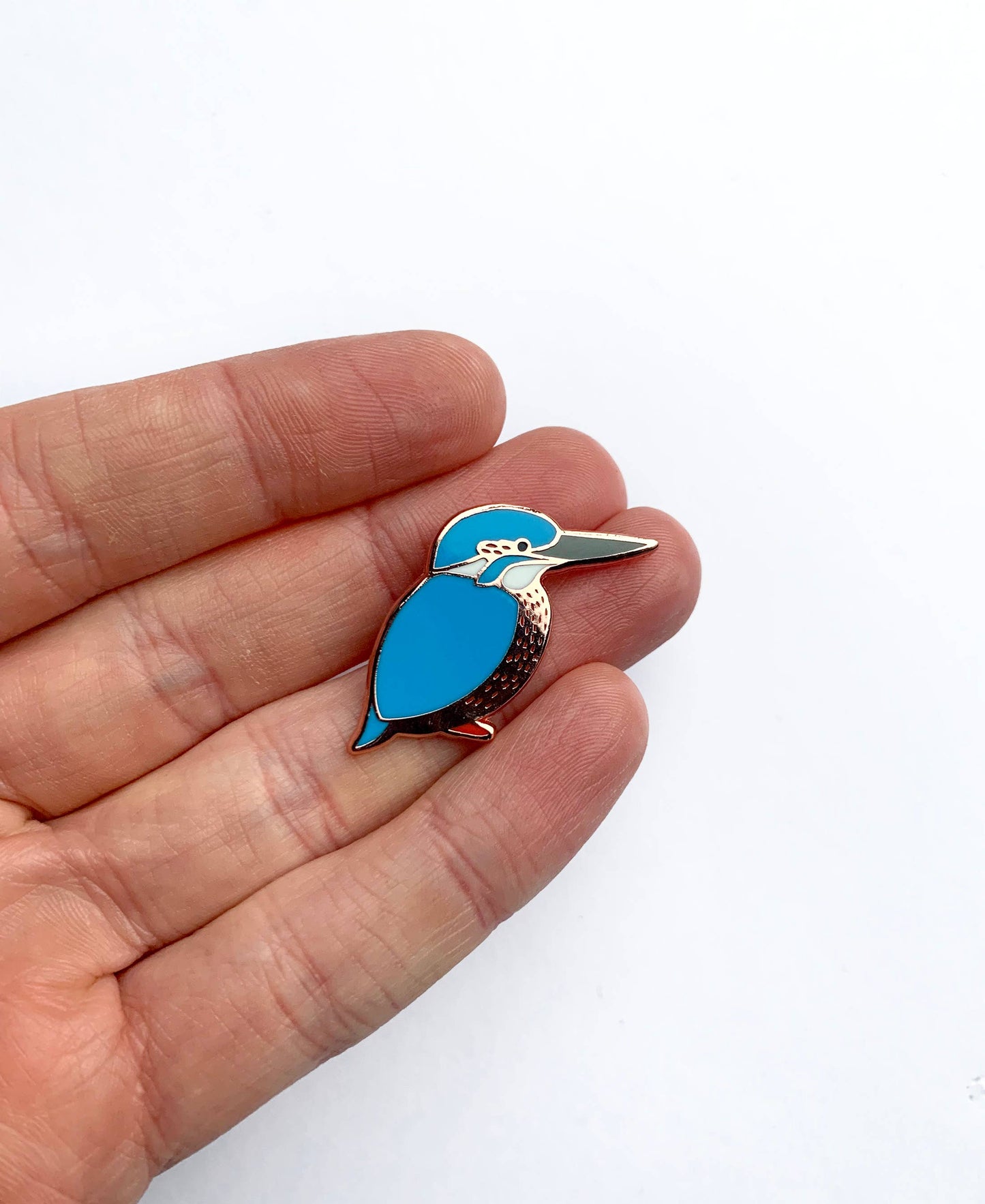 Kingfisher Enamel Pin
