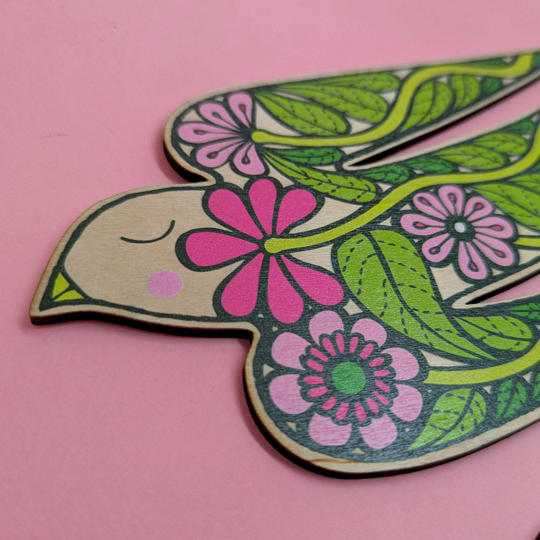 Floral Flying Bird Set
