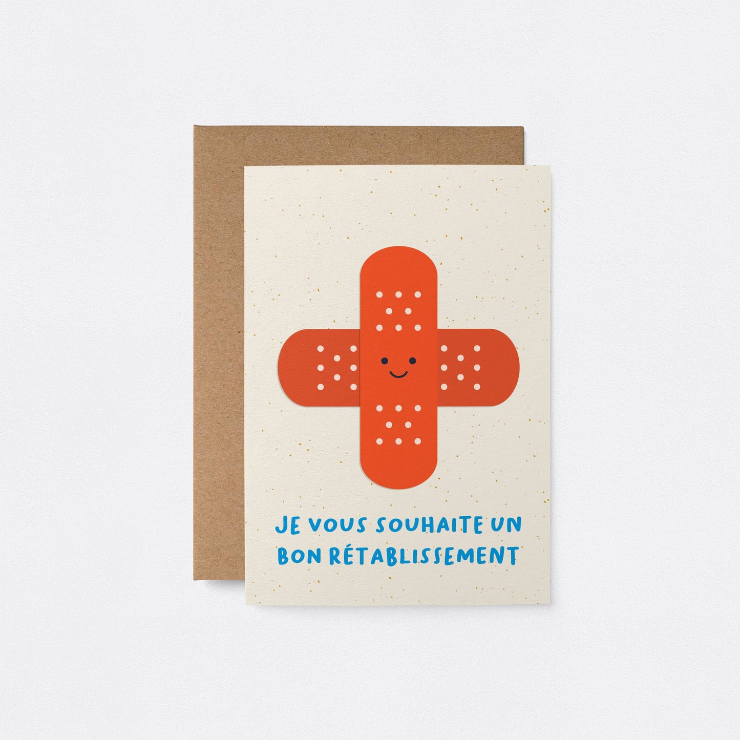 get well soon card smiley face