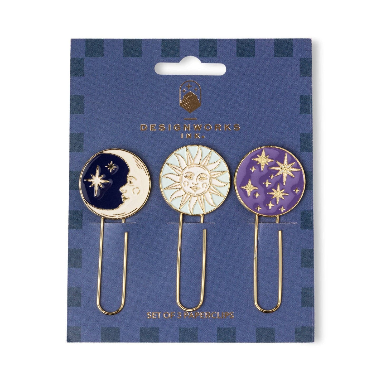 Set of 3 Celestial Paperclips