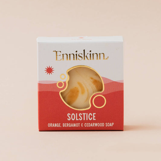 Solstice Natural Soap Bar - Orange, Cedarwood & Bergamot