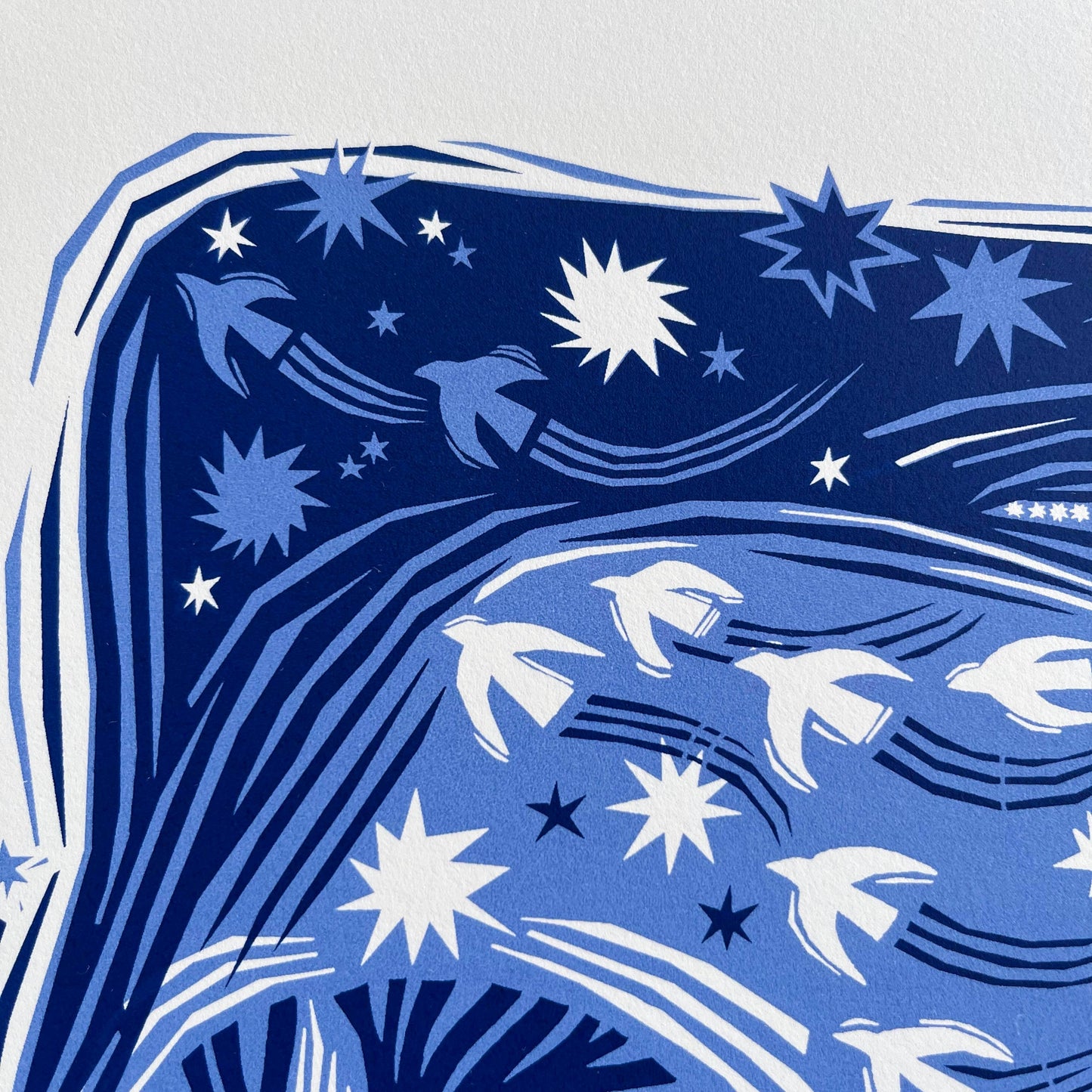 Midnight Fox - Large Limited Edition Screenprint