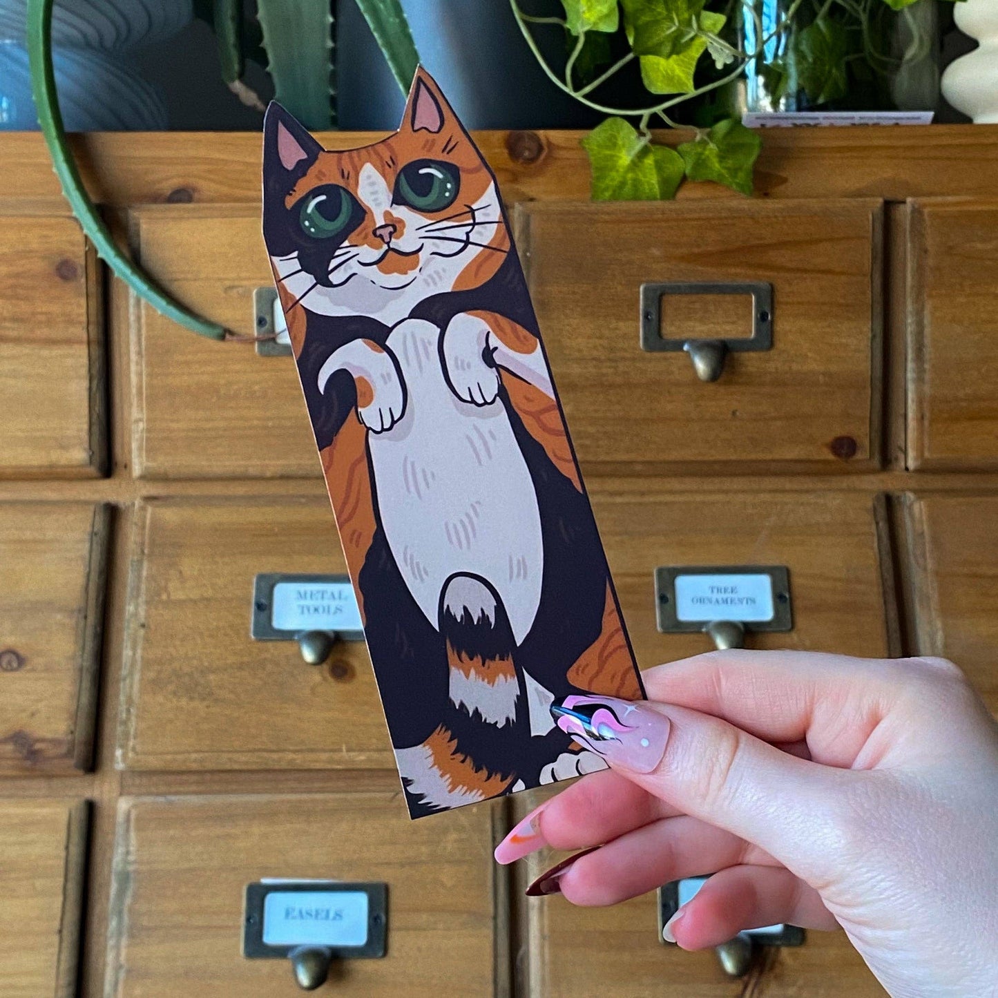 Calico Cat Familiar Bookmark