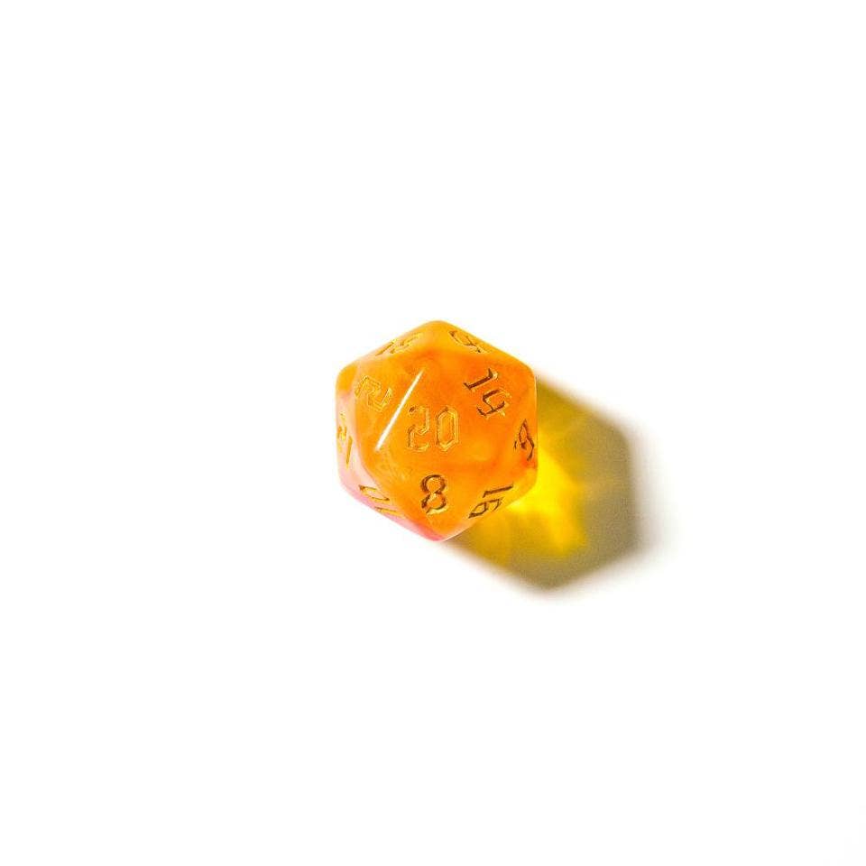 Sunset Dream | Acrylic Dice | 7-Polyhedral Set