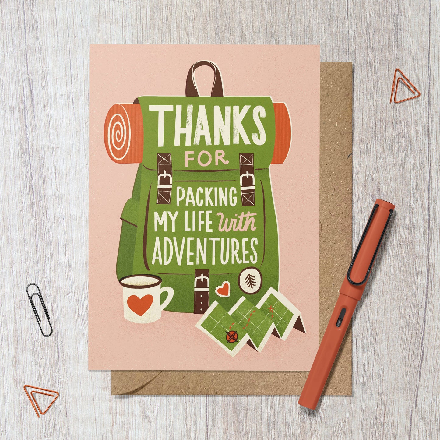 Adventure Backpack Greeting Card