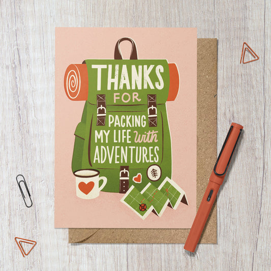 Adventure Backpack Greeting Card