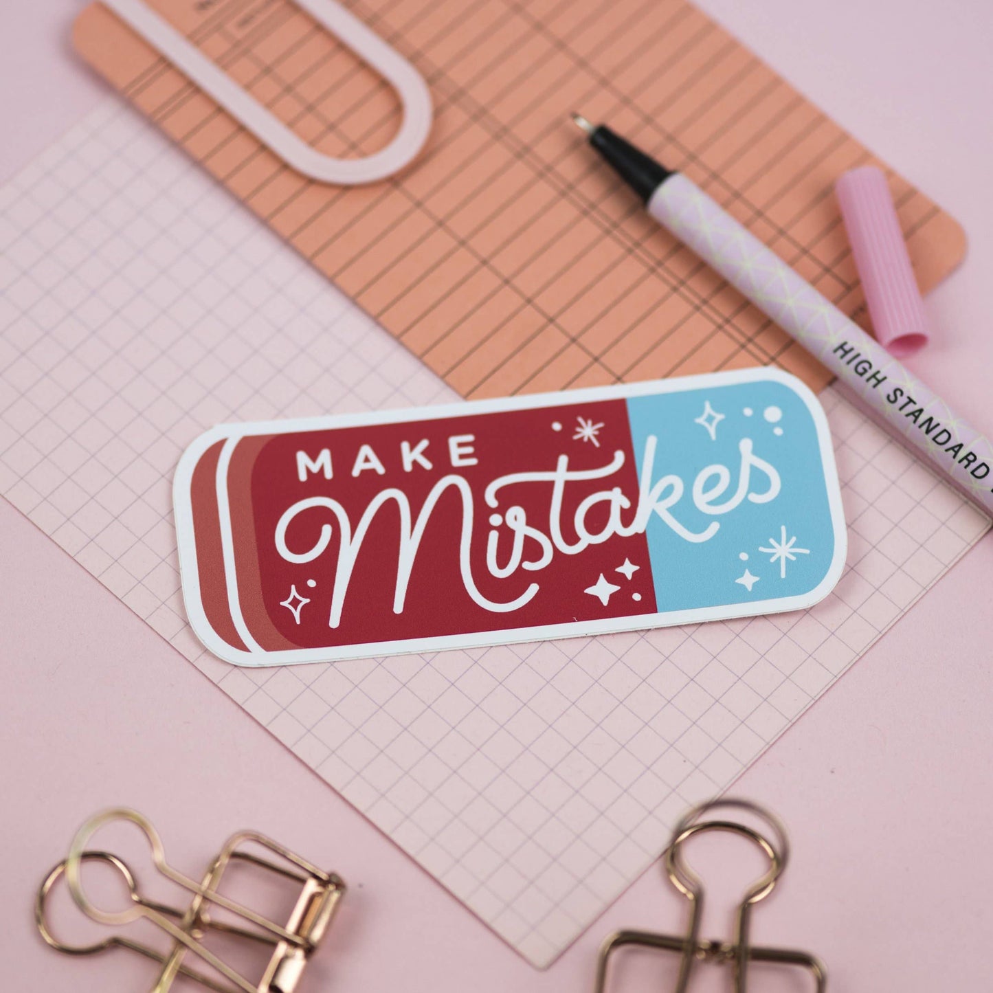 Make Mistakes Vinyl Sticker