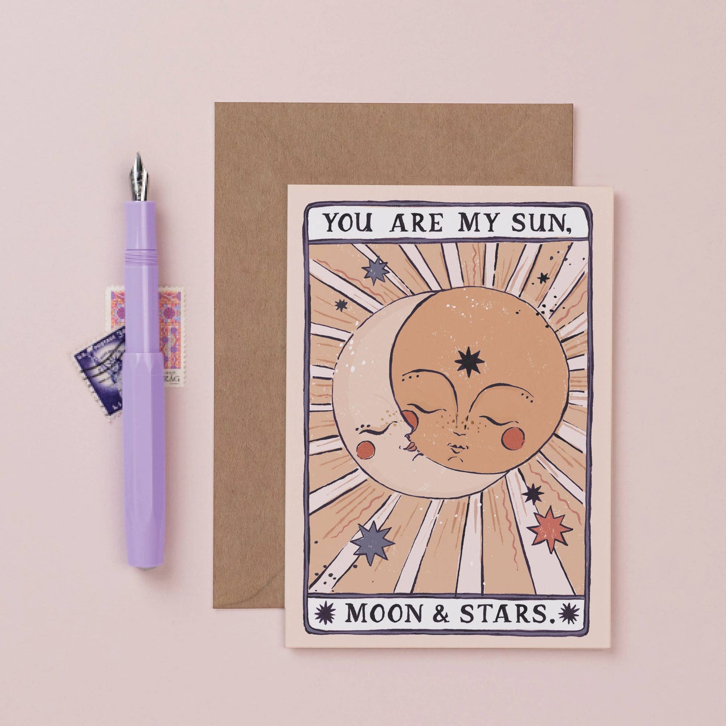 Sun, Moon & Stars Card Valentine's Card