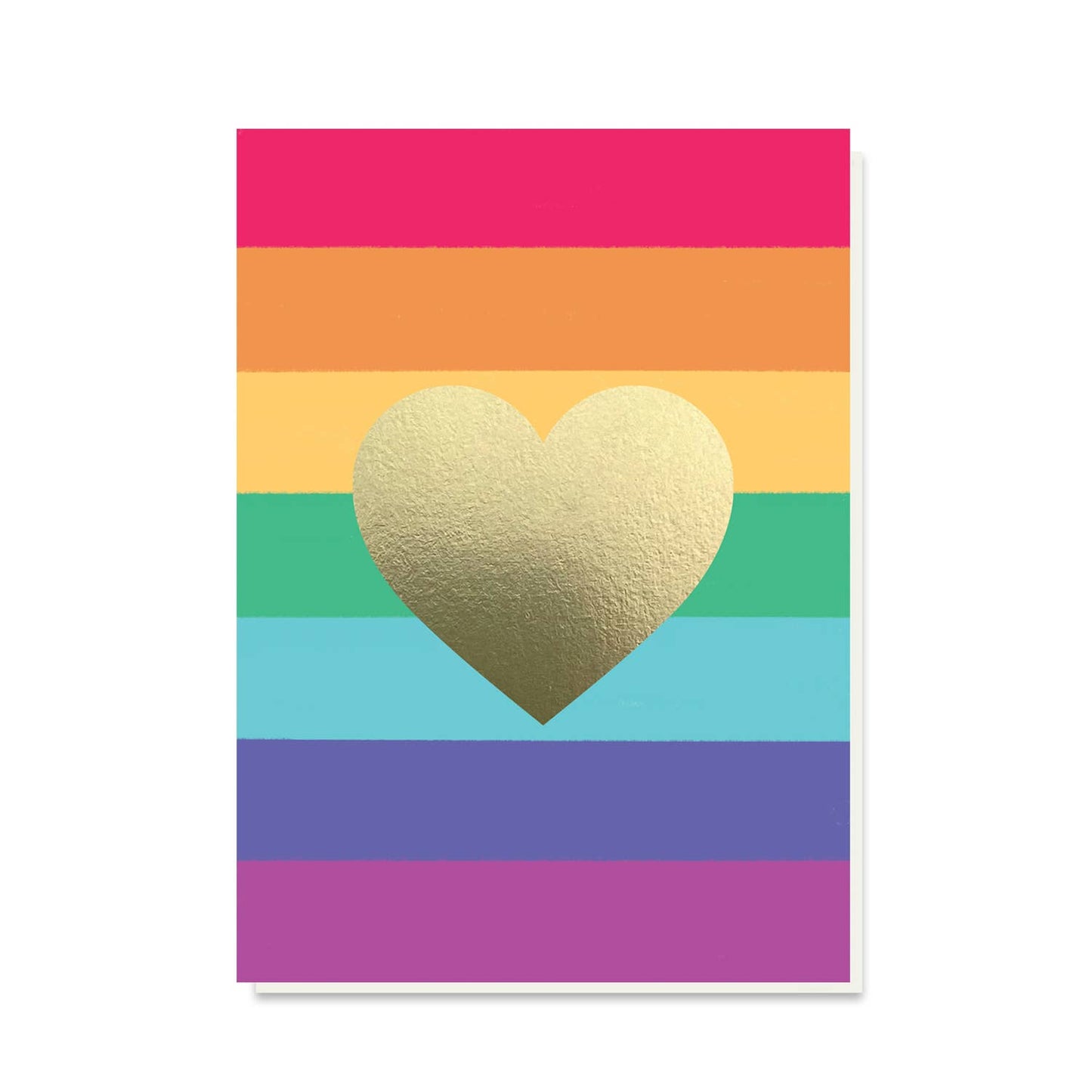 Rainbow Heart Love Card  LGBTQ+ Card