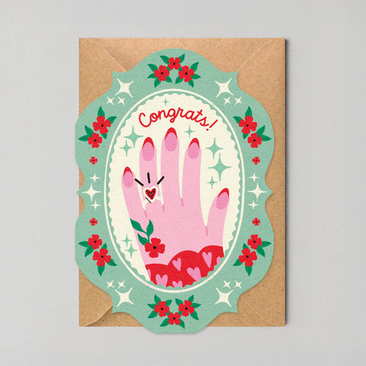 Congrats Ring Engagement Card