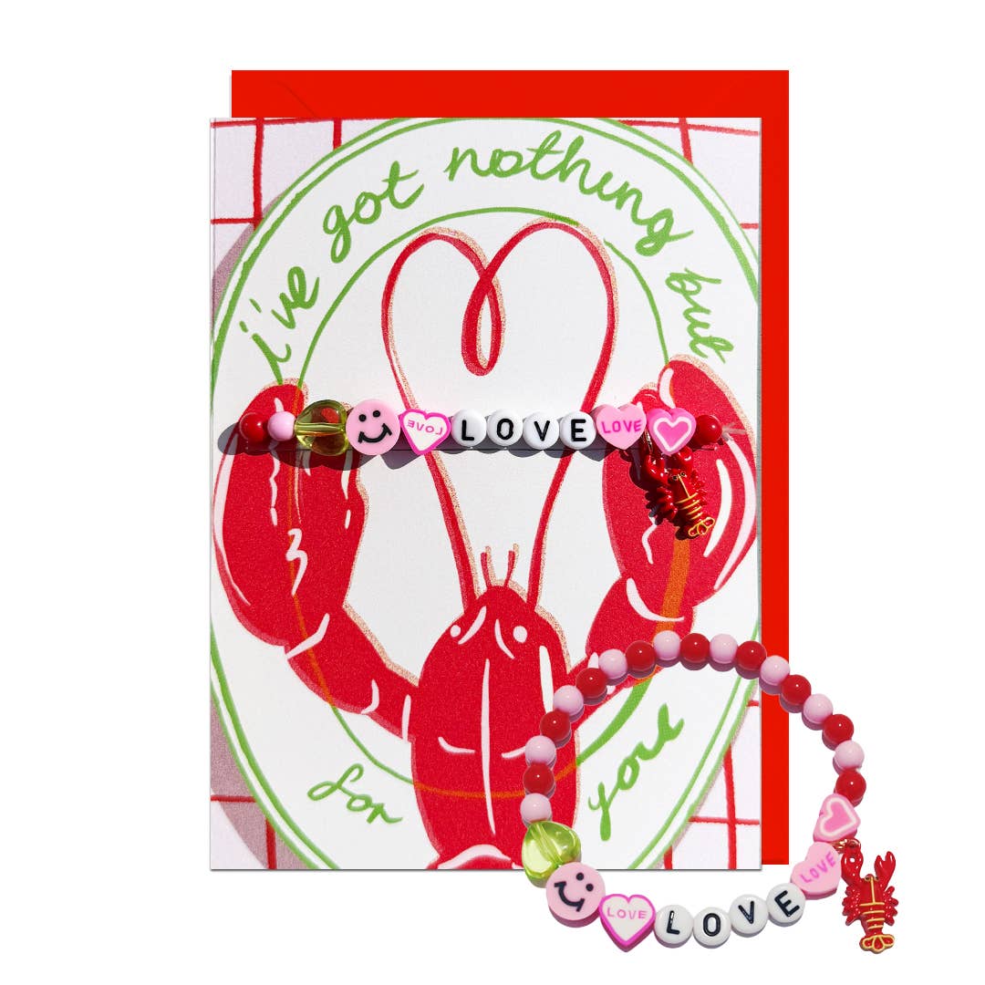 Love Lobster Card and Bracelet
