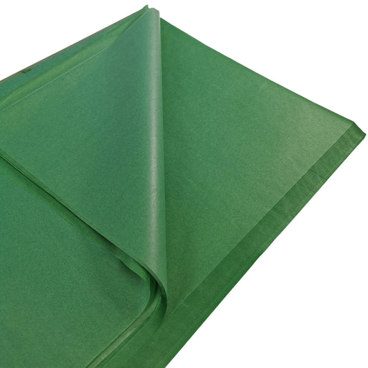10 Sheets Green Tissue Paper Dark
