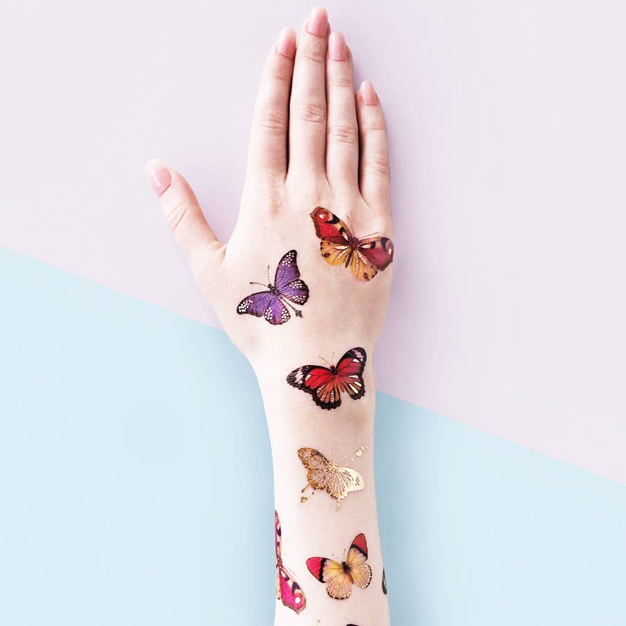 Butterflies Temporary Tattoos Stickers