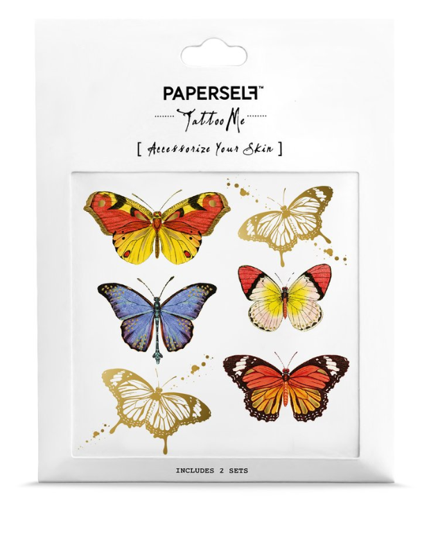 Butterflies Temporary Tattoos Stickers