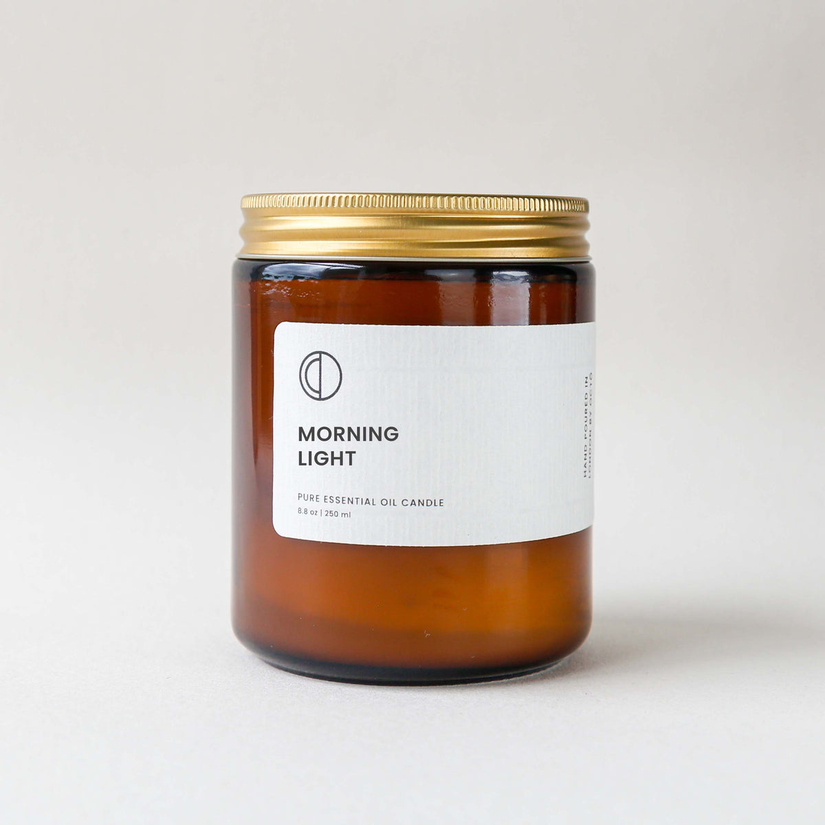 Morning Light (Neroli, Basil, Lime) Amber Jar Candle - large