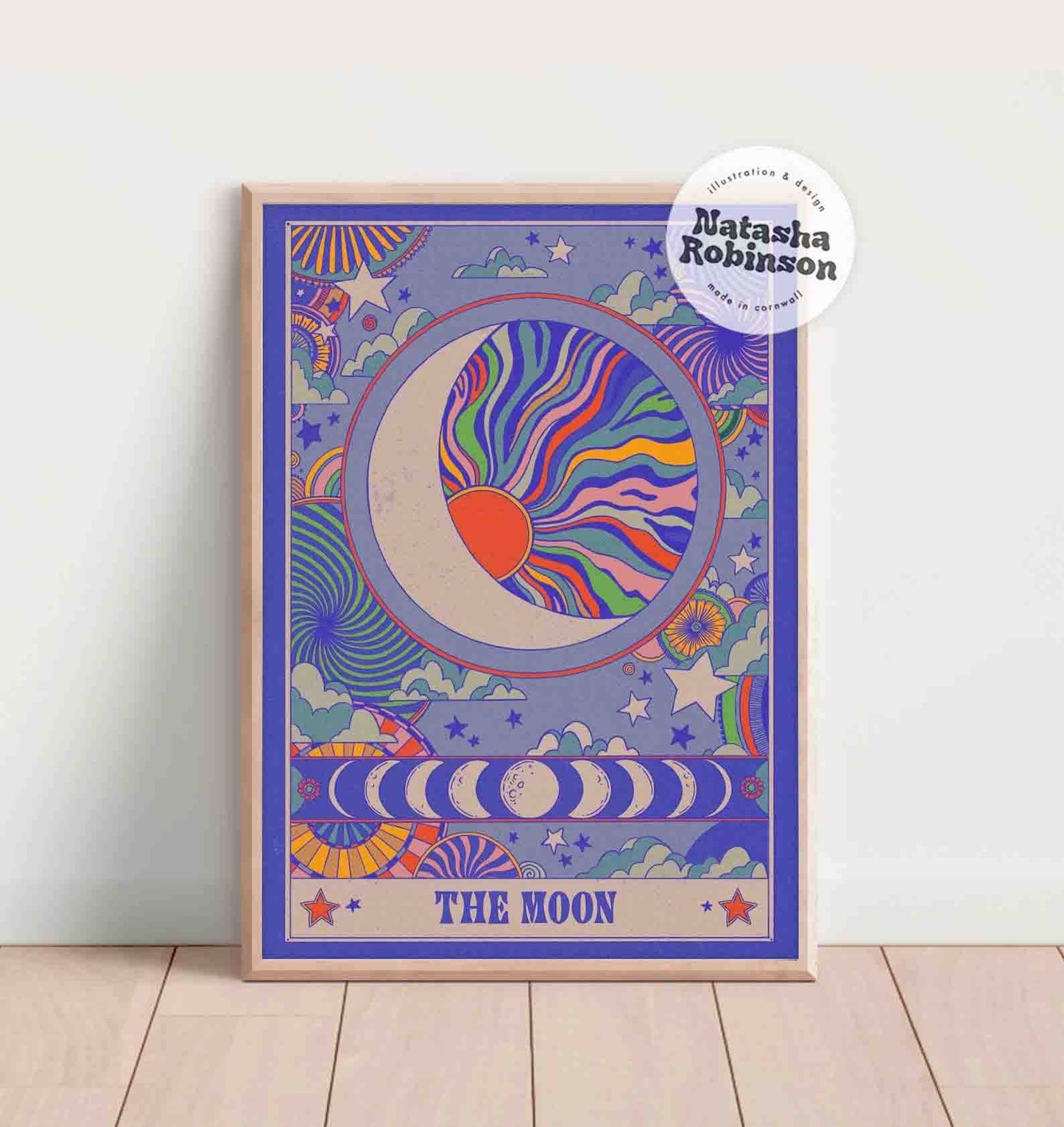 The Moon Art Print in A3