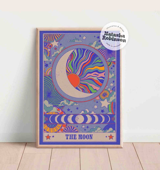 The Moon Art Print in A3