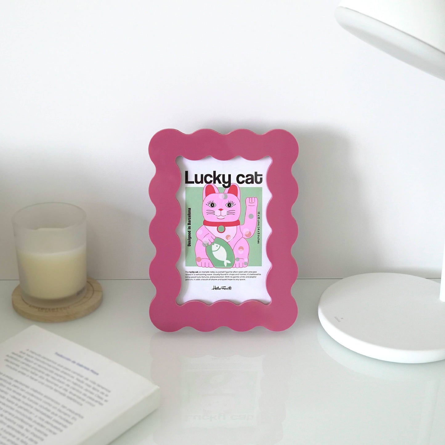 Magenta Petal Photo Frame - Large