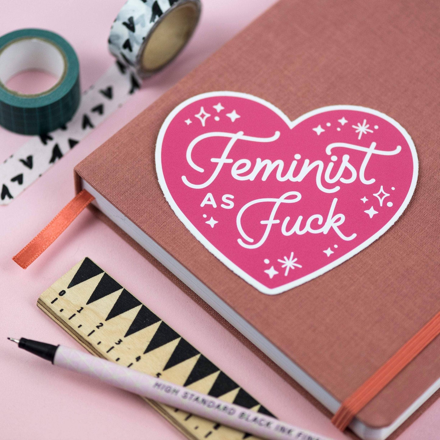 Feminist As Fuck Vinyl Sticker