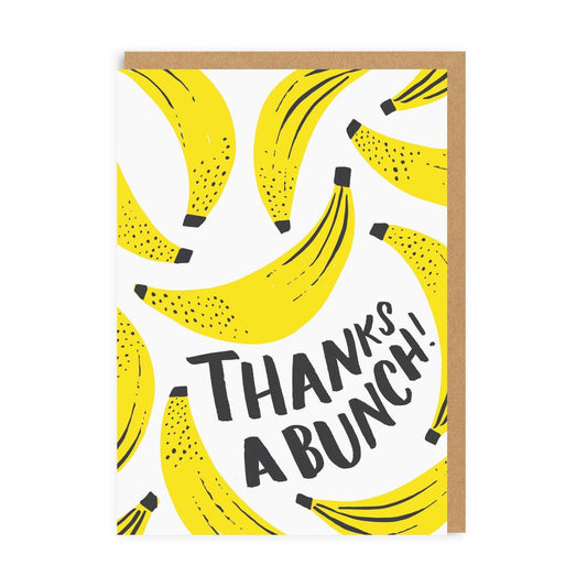 Thanks A Bunch Bannanas Greeting Card