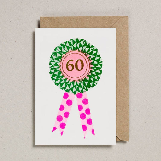 Age 60 Rosette Card