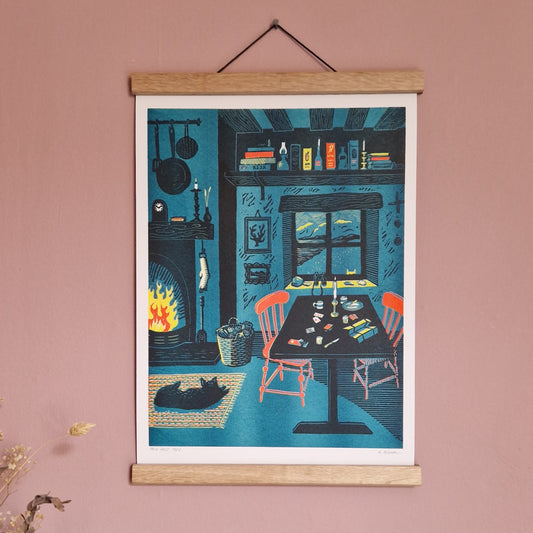 Ten Past Ten - A3 Riso Print