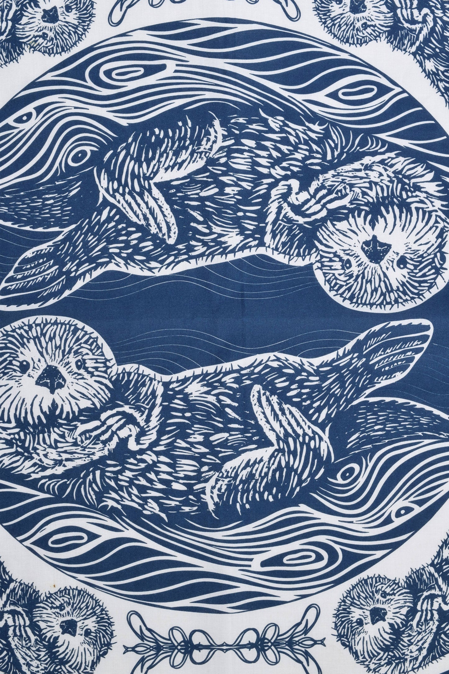 Navy Otter Bandana