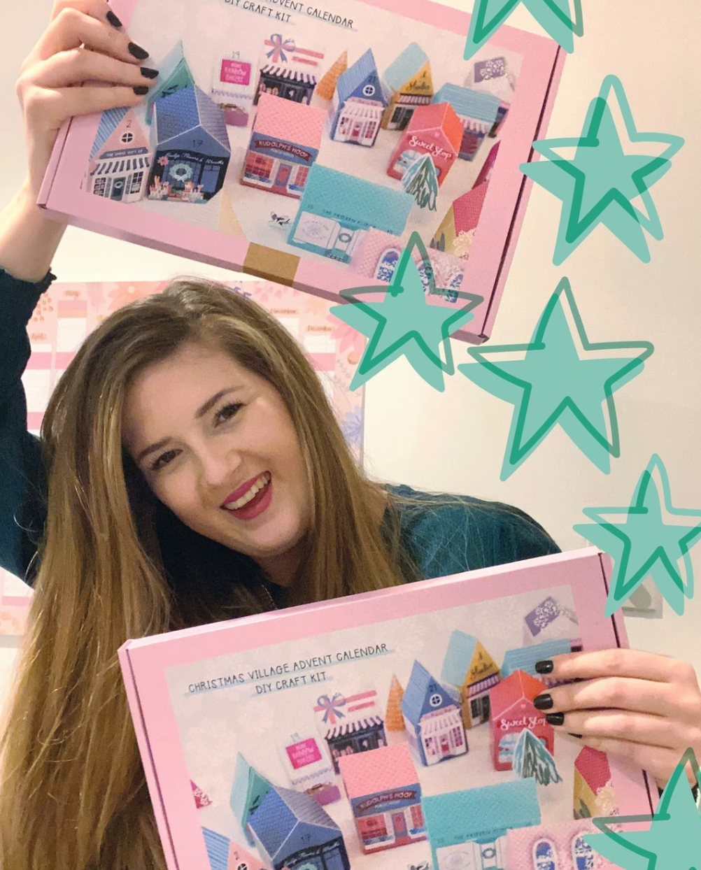 Merry and Bright Village Advent Calender DIY Crafty Project