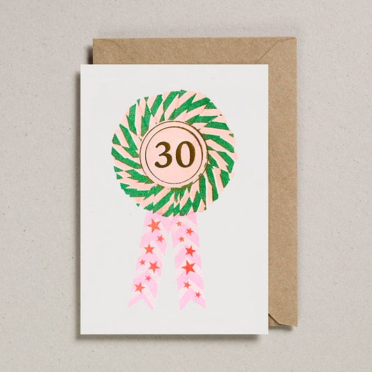 Age 30 Rosette Card