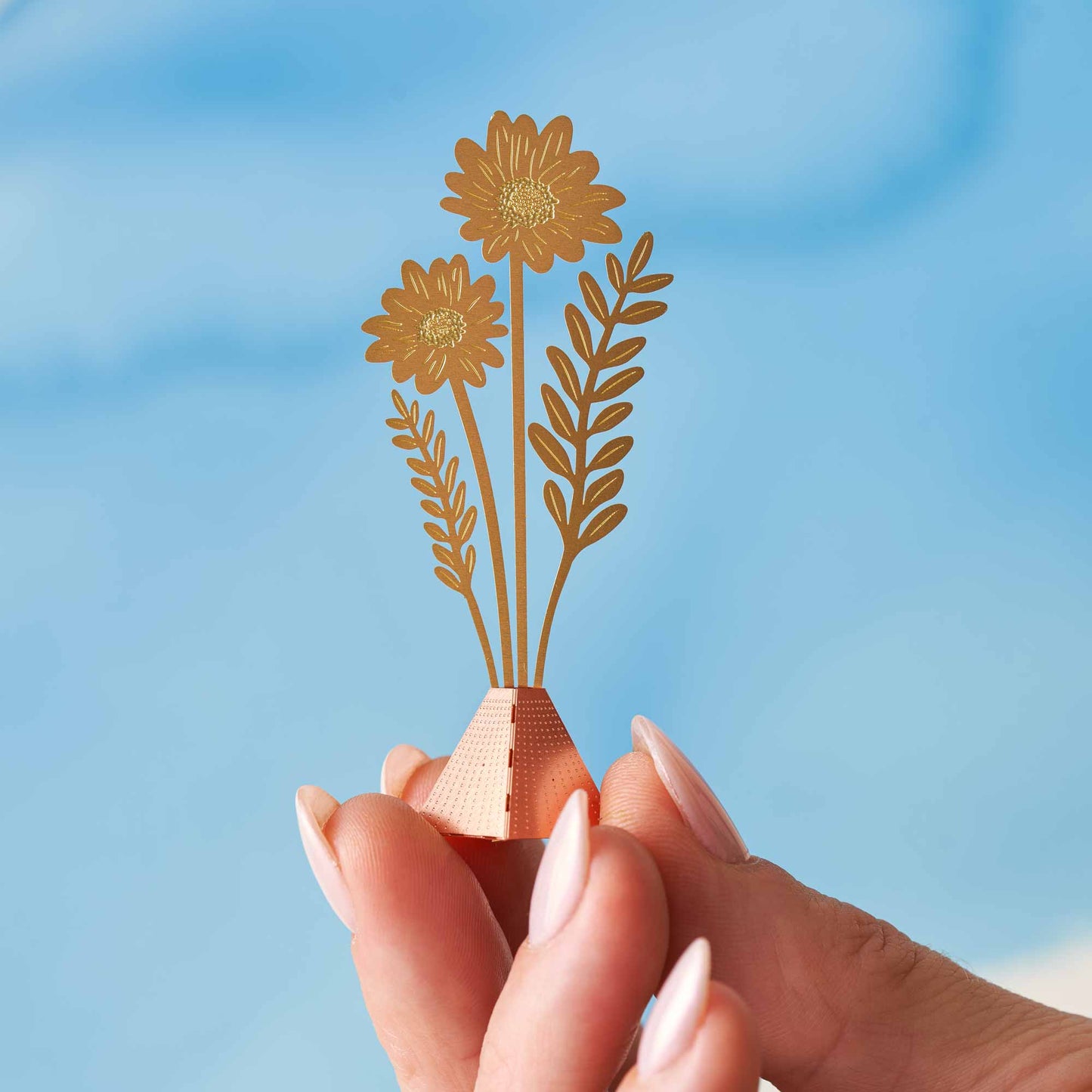 Cosmos Tiny Bouquet in Copper