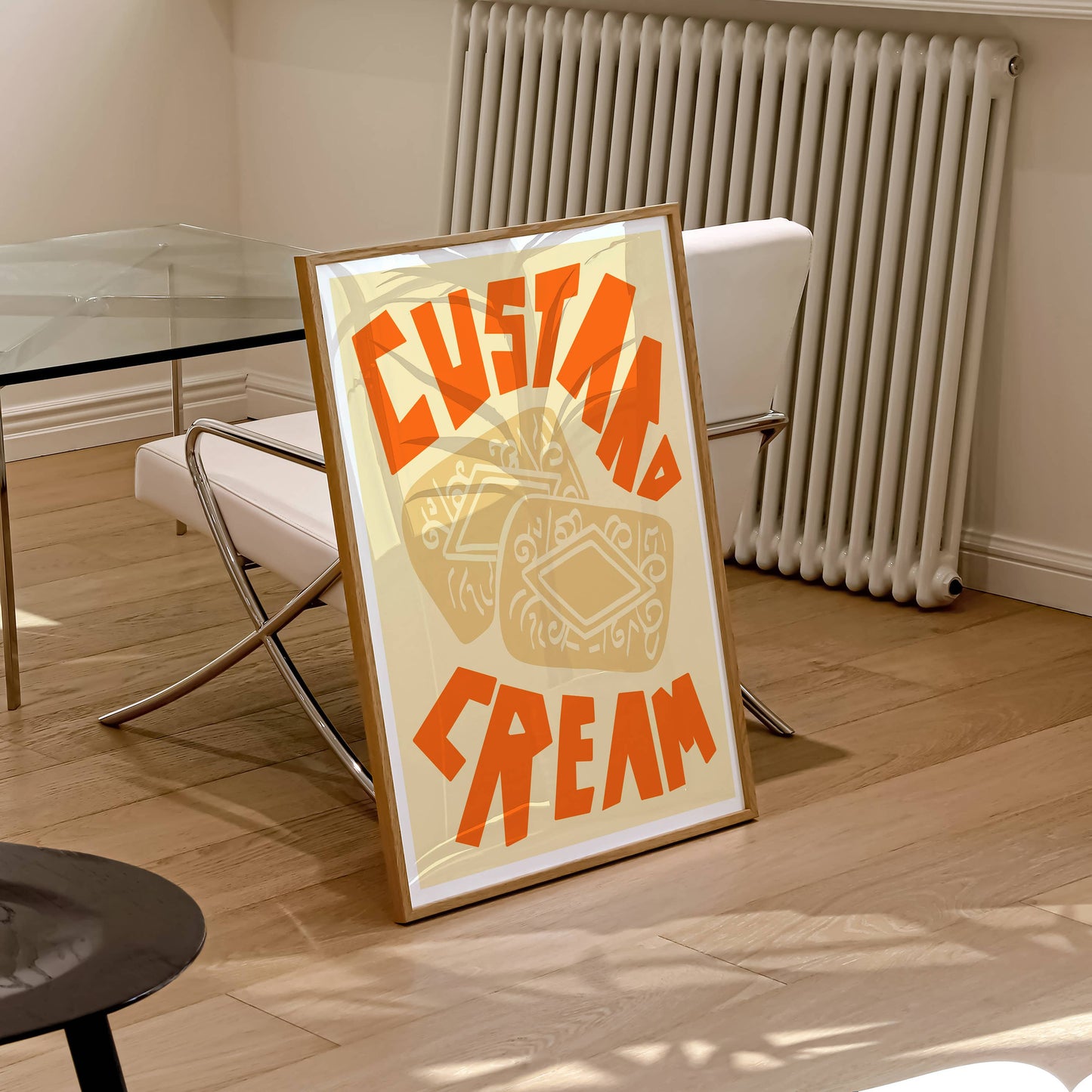 Custard Cream A4 Art Print