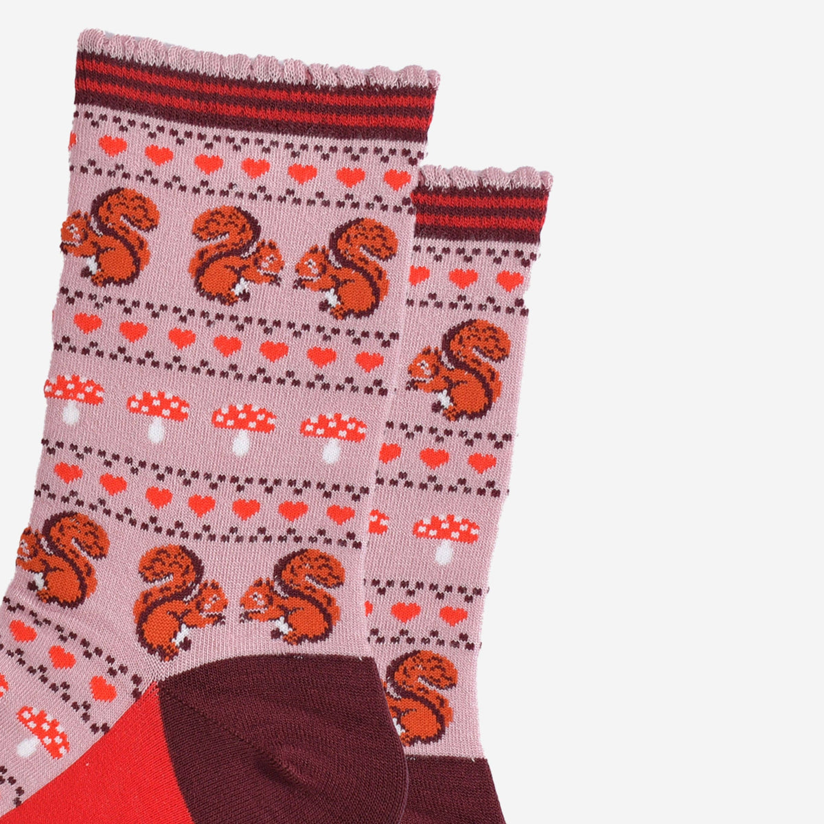 Squirrel Fair Isle Bamboo Socks