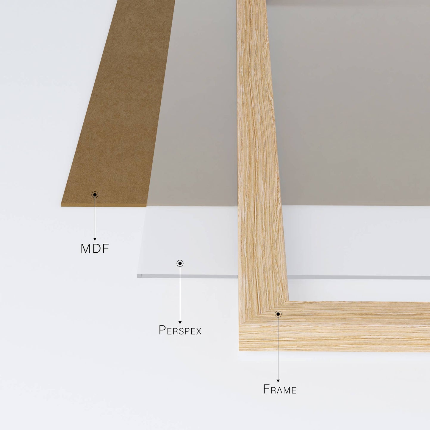 Oak 12x10 Picture Frame