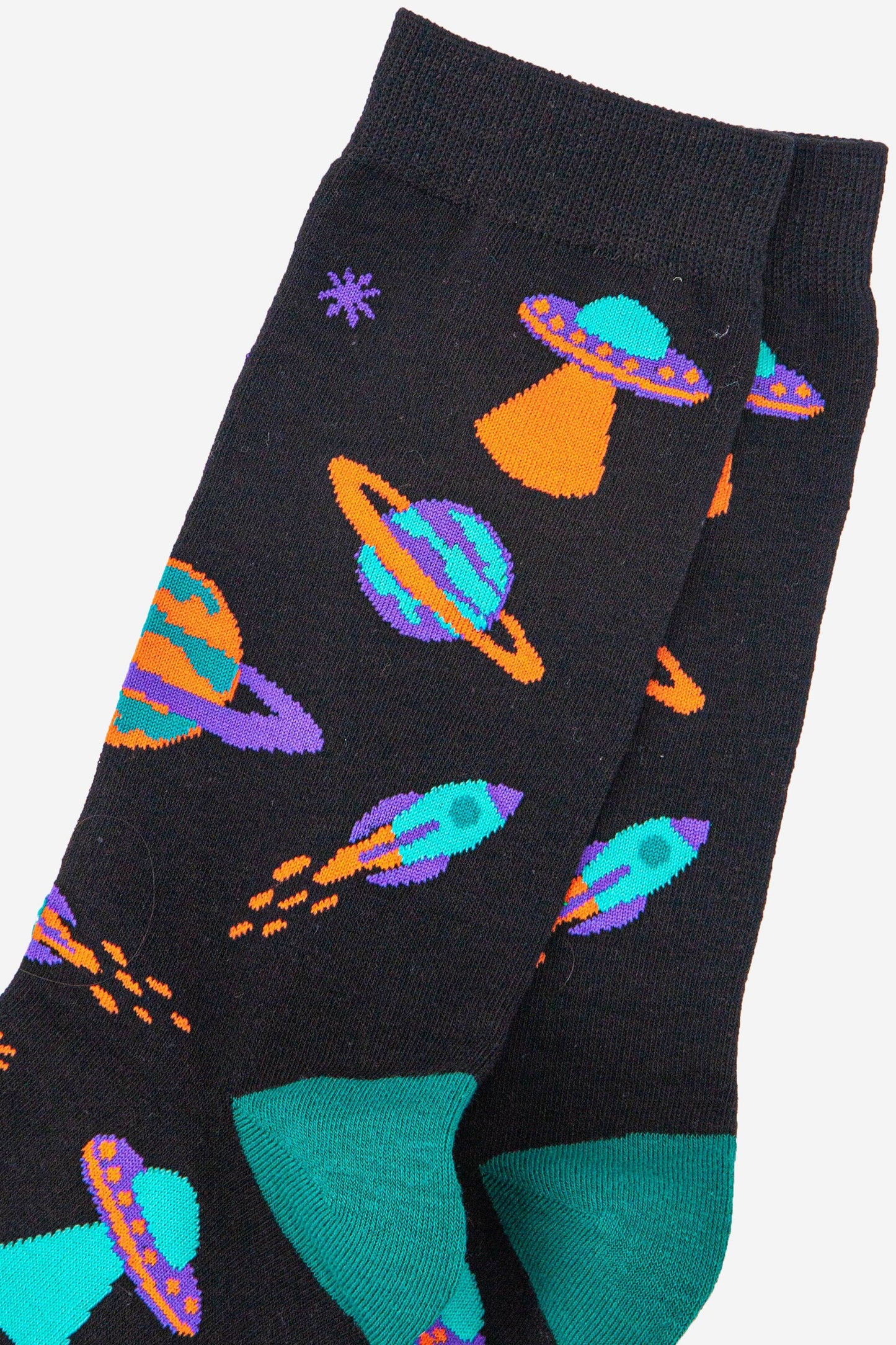 Retro Space Invasion Men's Bamboo Socks
