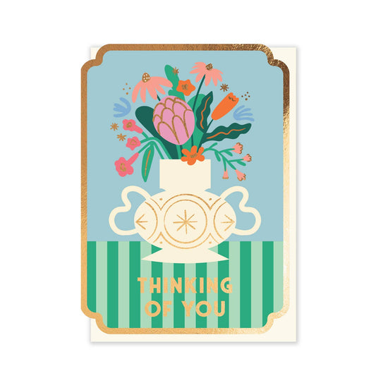 Vase Thinking Of You Card